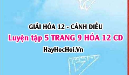 Giải luyện tập 5 trang 9 Hóa 12 Cánh Diều SGK